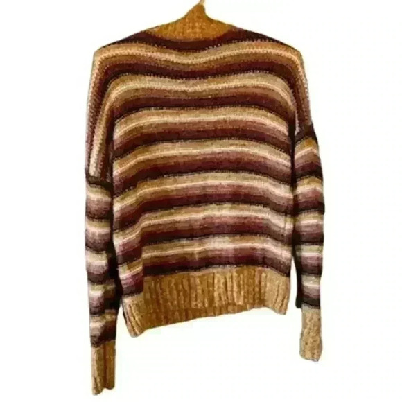 Pink Republic Multicolored Striped Sweater, Size Medium - Picture 3 of 5